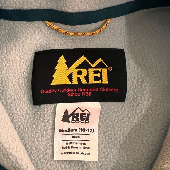 REI Co-Op Trailsmith Polartec Fleece Zip Up Jacket Kids M 10-12 Outdoor Warm - Picture 3 of 7